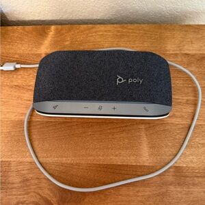 POL Black Portable Speakerphone - USB-C Conference Speaker